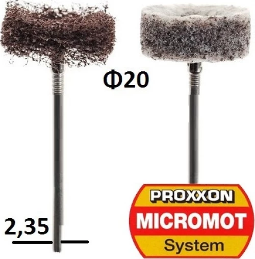 PROXXON 28282 βουρτσες scotch 20mm 2τεμ