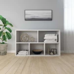 Ραφιέρα / Βιβλιοθήκη Λευκή 50 x 25 x 80 εκ. από Μοριοσανίδα