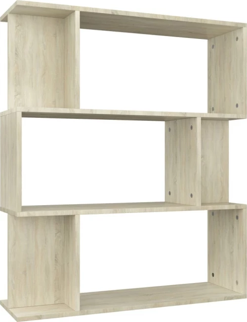 Βιβλιοθήκη/Διαχωριστικό Sonoma Δρυς 80x24x96 εκ. Μοριοσανίδα