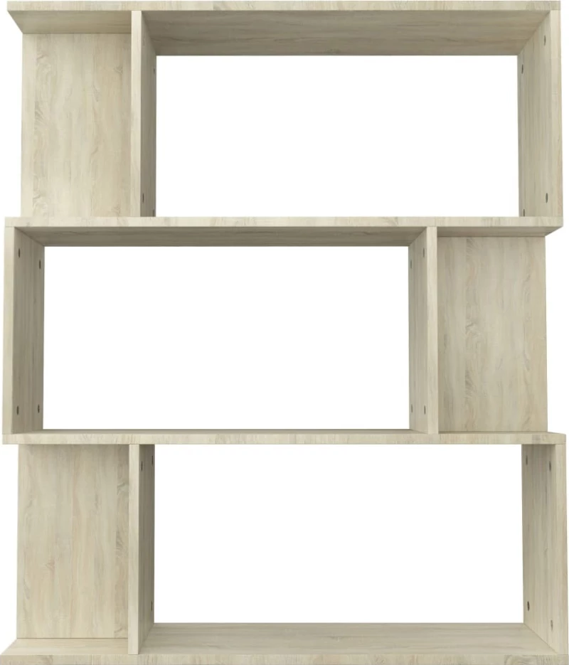 Βιβλιοθήκη/Διαχωριστικό Sonoma Δρυς 80x24x96 εκ. Μοριοσανίδα
