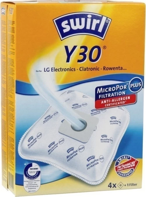 Swirl Y30 Σακούλες Σκούπας 4τμχ