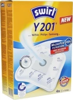 Swirl Y201 Σακούλες Σκούπας 4τμχ