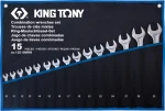 King Tony Σετ Γερμανοπολύγωνα σε θήκη TETORON 15τμχ