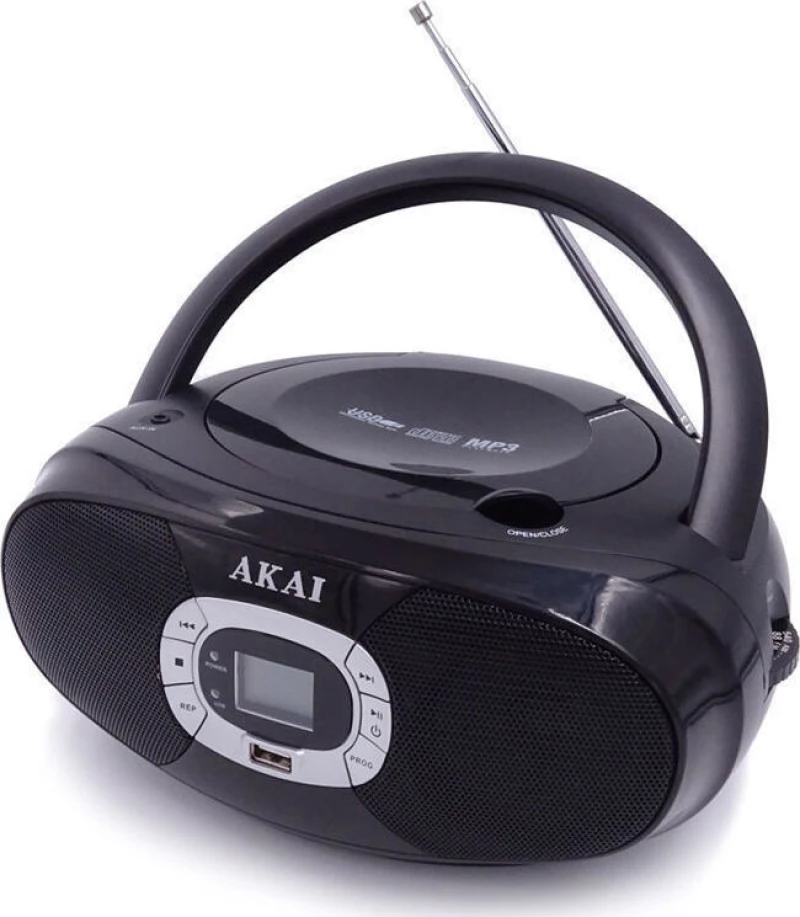 Akai Φορητό Ηχοσύστημα με CD / USB / Ραδιόφωνο σε Μαύρο Χρώμα