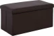 Ταμπουρέ Orion με Αποθηκευτικό Χώρο Σκούρο Καφέ 80x38x38cm