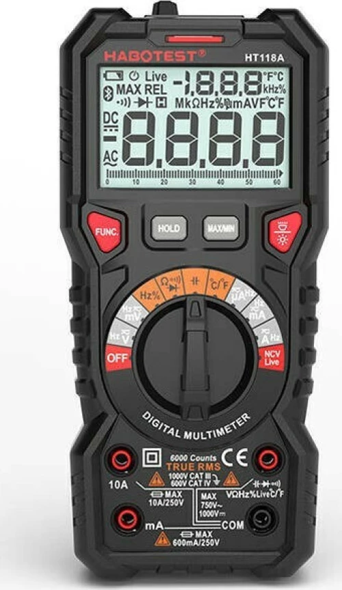 Habotest Ψηφιακό Πολύμετρο HT118A