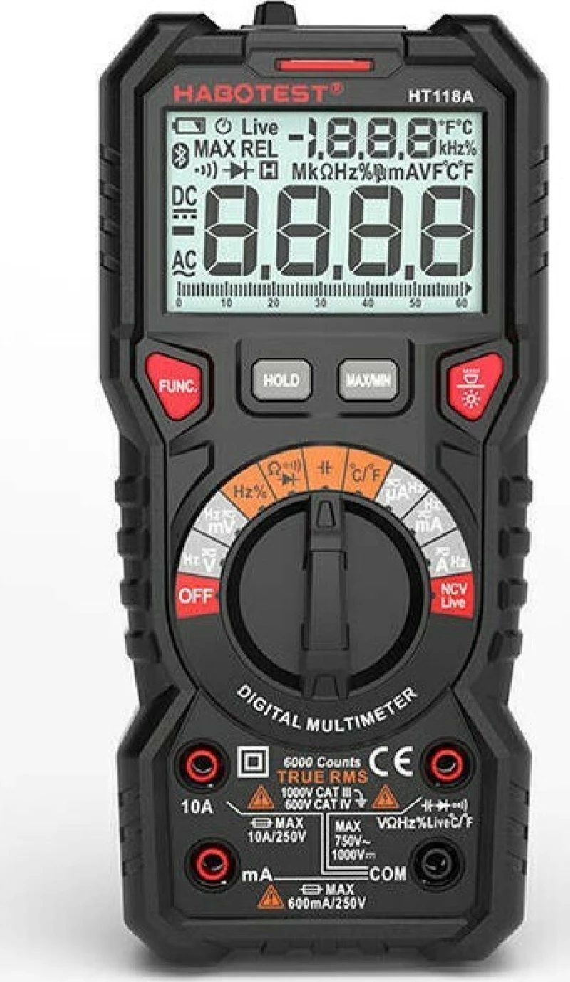 Habotest Ψηφιακό Πολύμετρο HT118A
