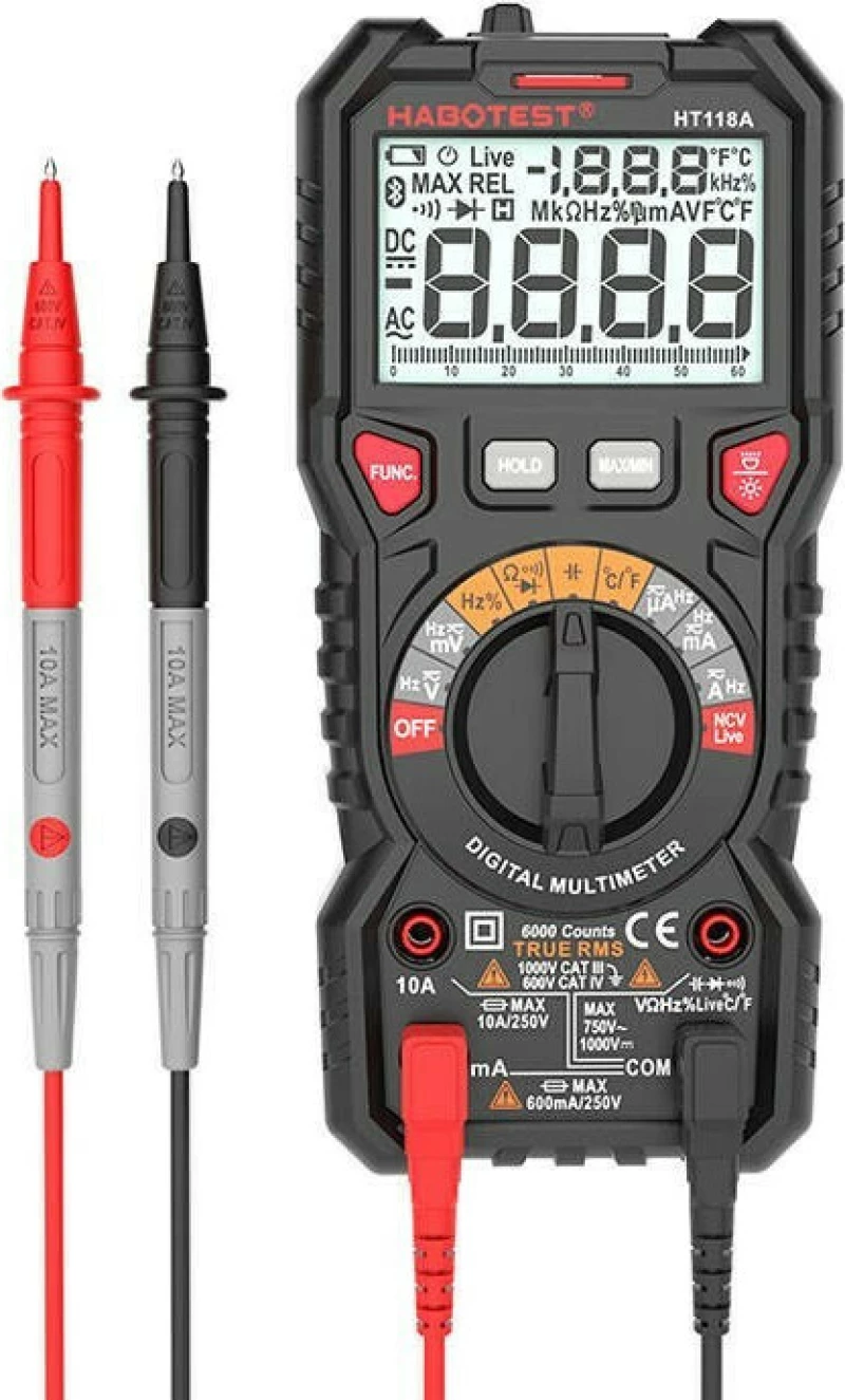 Habotest Ψηφιακό Πολύμετρο HT118A