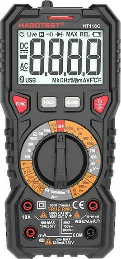 Habotest Ψηφιακό Πολύμετρο HT118C