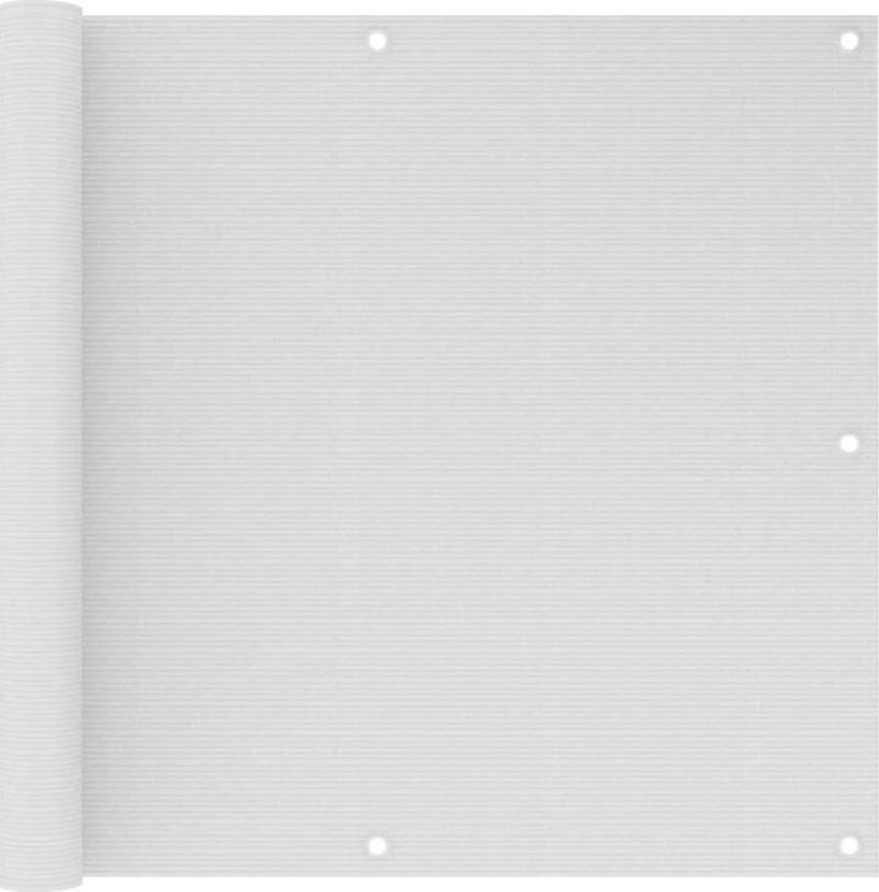 vidaXL Διαχωριστικό Βεράντας Λευκό από HDPE 90x500cm 310866