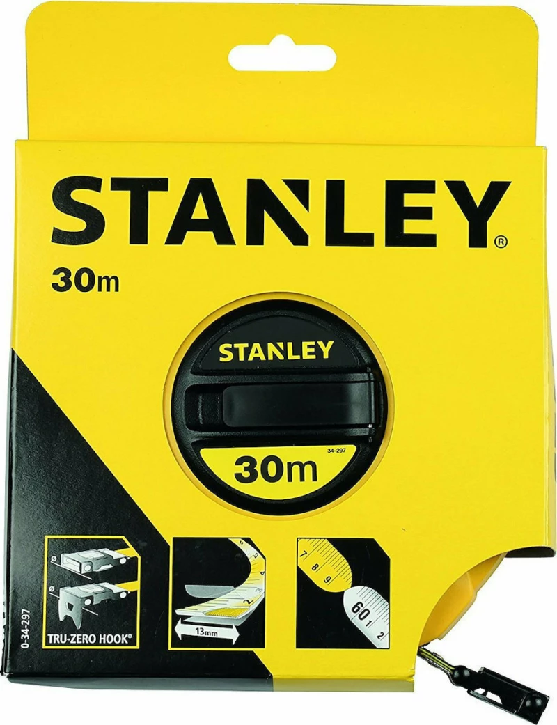 Stanley Μετροταινία Κλειστού Κελύφους Fibreglass 30m