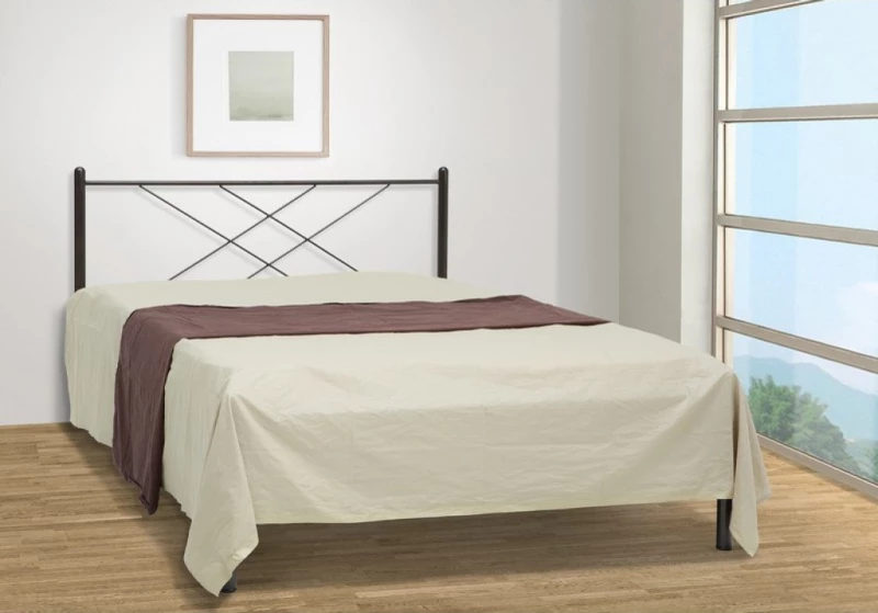 Καρέ Κρεβάτι Διπλό Μεταλλικό 150x200cm