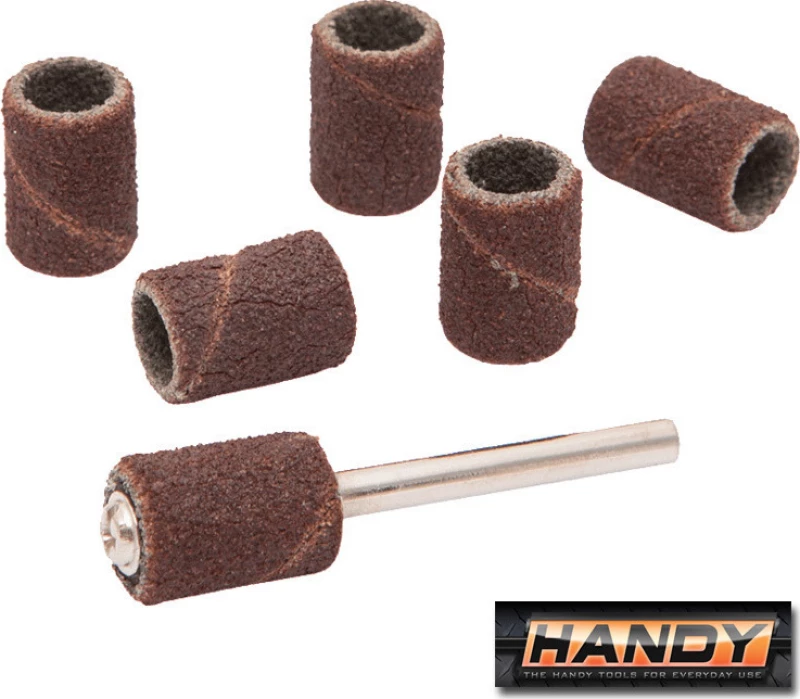 HANDY TOOLS 10125-09 Γυαλόχαρτα κυλινδρικά 6.2mm με βάση