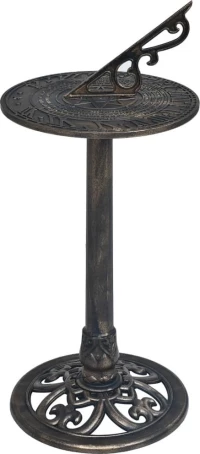vidaXL Ηλιακό Ρολόι Μπρονζέ 35,5x82cm