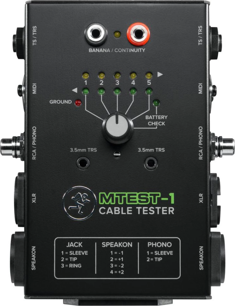 Mackie MTEST-1 Tester Καλωδίων Ήχου