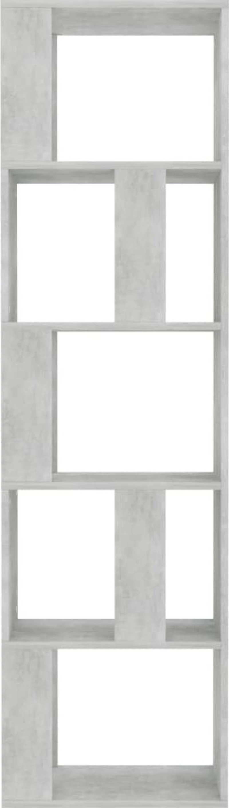Βιβλιοθήκη/Διαχωριστικό Γκρι Σκυροδέμ. 45x24x159 εκ Μοριοσανίδα