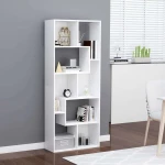 Βιβλιοθήκη Λευκή 67 x 24 x 161 εκ. από Μοριοσανίδα
