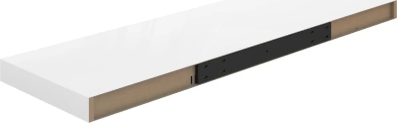 Ράφι Τοίχου S/4 Γυαλιστερό Λευκό 80x23.5x3.8cm