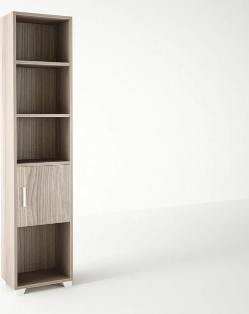 Βιβλιοθήκη 13 Σταχτί 40x30x180cm