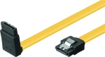 Powertech 7-Pin SATA III - 7-Pin SATA III Angle (90°) Cable 0.2m Κίτρινο (CAB-W027)