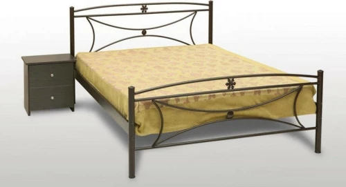 Μαργαρίτα Κρεβάτι Ημίδιπλο Μεταλλικό 110x190cm