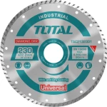 Total Διαμαντόδισκος Κοπής Universal Turbo 230mm TAC2132301 1τμχ
