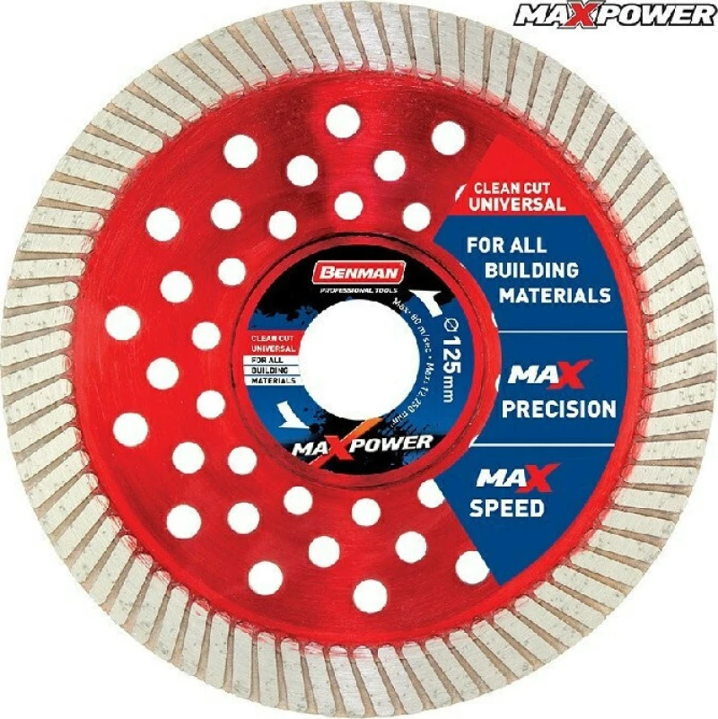 Benman Διαμαντόδισκος Κοπής Δομικών Υλικών 115mm 74490 1τμχ