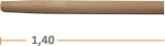 Κοντάρι Τσουγκράνας 140cm