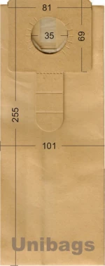 Unibags 1320 Σακούλες Σκούπας 5τμχ