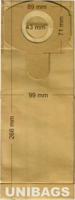 Unibags 1477 Σακούλες Σκούπας 5τμχ