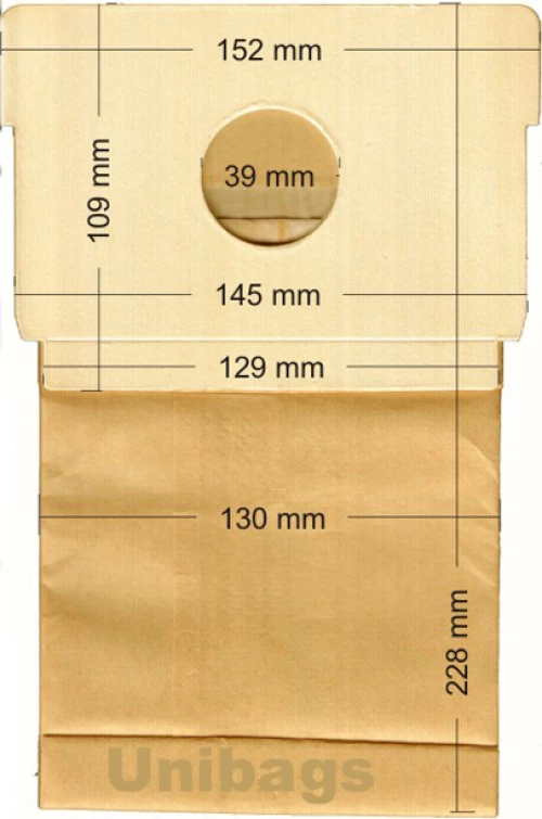 Unibags 350 Σακούλες Σκούπας 5τμχ