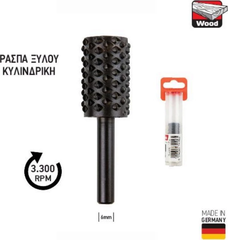 Benman Ράσπα Ξύλου Κυλινδρική Ø16mm 74106