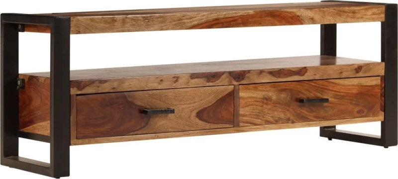 vidaXL Έπιπλο Τηλεόρασης 120 x 35 x 45 εκ. από Μασίφ Ξύλο Sheesham