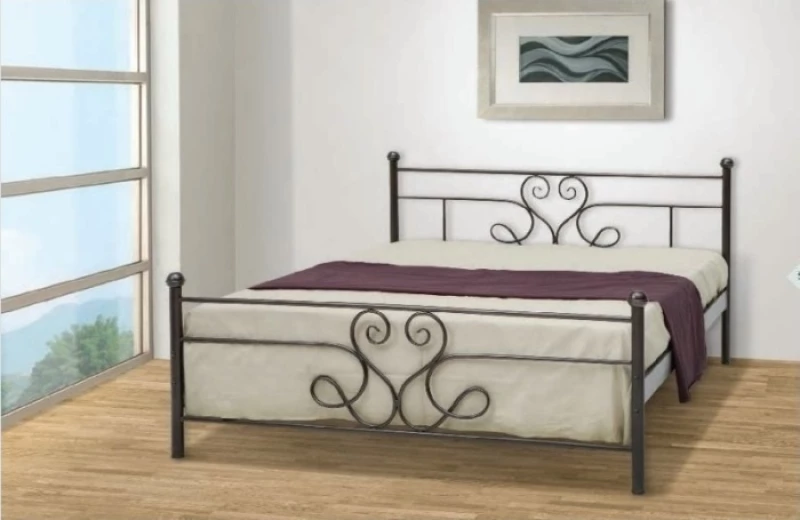 Ορίων Κρεβάτι Διπλό Μεταλλικό 150x200cm