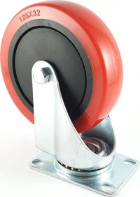 Ροδάκι Περιστρεφόμενo Κόκκινο 125x32mm - 90100570307
