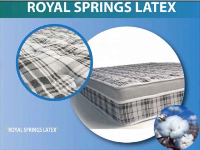 Achaia Strom Στρώμα Royal Springs Latex Διπλό με Ανώστρωμα 150x200cm