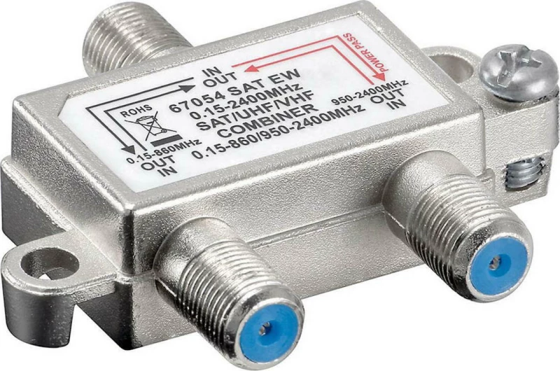 Goobay Sat-Tv Combiner 67054, 0.15 Mhz - 2400Mhz, 100Db