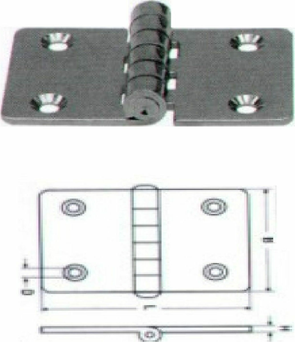 Μεντεσές Inox A4 M8151 - M8151