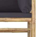 Γωνιακός Καναπές 313153 70x70x60cm Σκούρα Γκρι