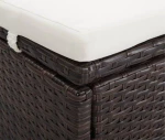 Ξαπλώστρα Rattan Καφέ 194x120.5x110cm
