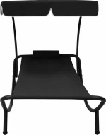 Ξαπλώστρα Μεταλλική Μαύρο 200x90x112cm