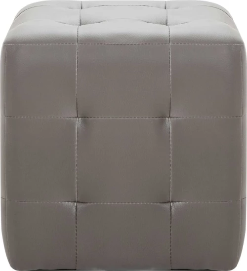 Σκαμπό Σαλονιού Γκρι 30x30x30cm