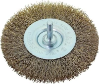 F.F. Group Συρματόβουρτσα Στρογγυλή Με Αξονάκι Ø 40mm