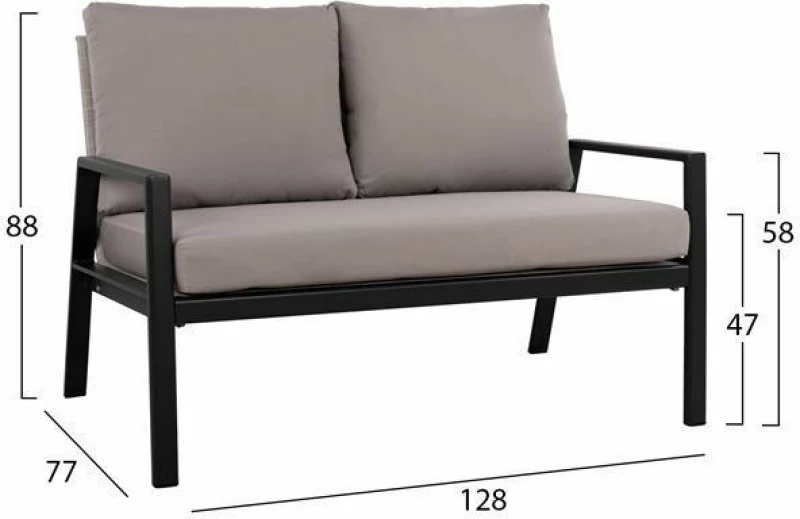 Διθέσιος Καναπές HM5561.02 128x77x88cm