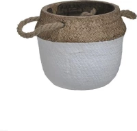 Inart Κασπώ Planter Λευκό