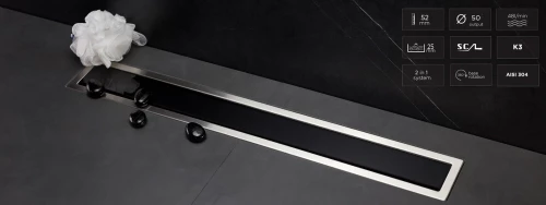 Karag Karag Confluo 300 Line 30 cm Black Glass 1τμχ