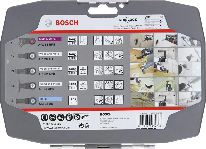 Bosch Σετ Εξαρτημάτων Πολυεργαλείου 2608664622 6τμχ