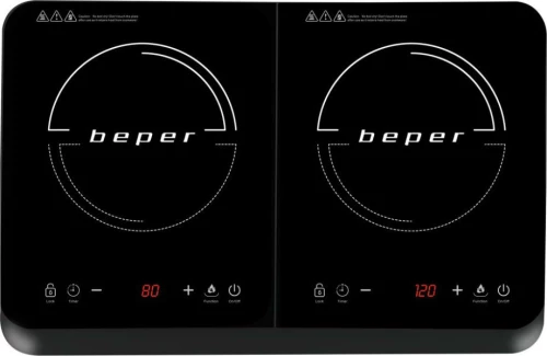 Beper BF.720 Επιτραπέζια Εστία Επαγωγική Διπλή Μαύρη