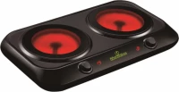 Telemax Ideakitchen MB2402M Επιτραπέζια Εστία Κεραμική Διπλή Μαύρη