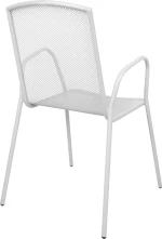 Καρεκλα Πολυθρονα Μεταλλικη Λευκη Hm5005.02 54X62X89Υ Εκ.